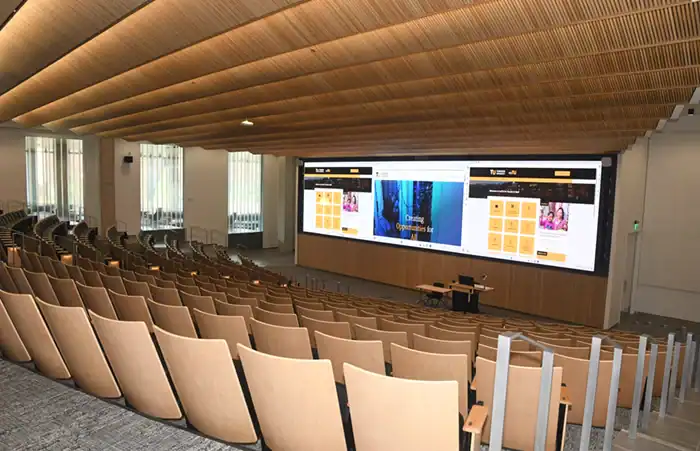 Lecture Hall Video Wall and Presentation AV